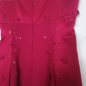 David's Bridal Vibrant Red Dress